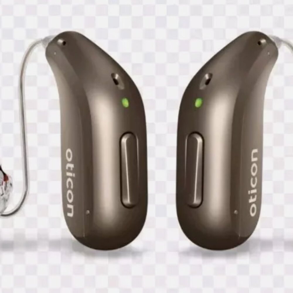 New Pair Oticon Intent 1 complete kit with charger